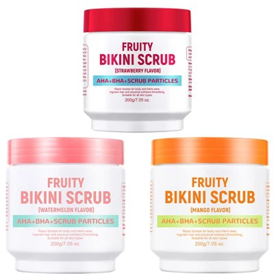 แตงโม/สตรอเบอร์รี่/และมะม่วงบิกินี่สครับ